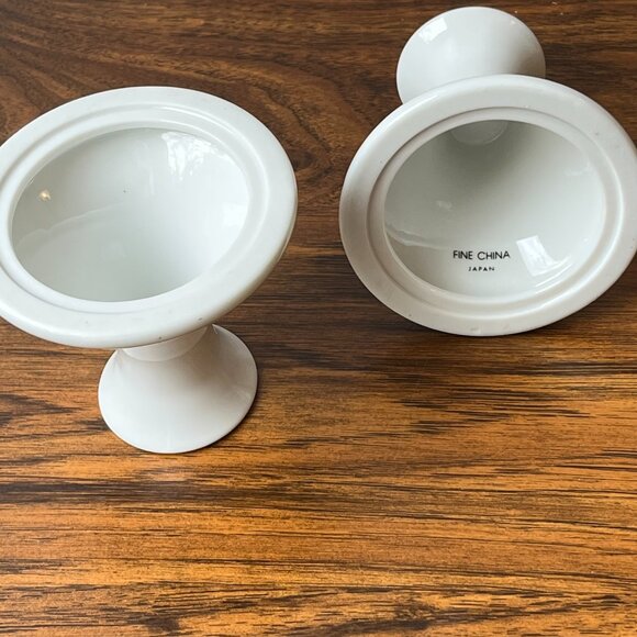 Set of 2 Porcelain Holly Christmas Candelstick Holders Japan Canadian Tire - Picture 11 of 15